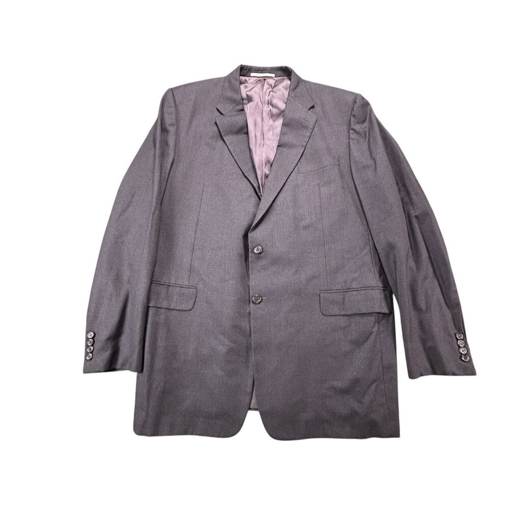 Hickey Freeman x Loro Piana Tasmanian 130s Blazer Mens 48XLG Gray Jacket